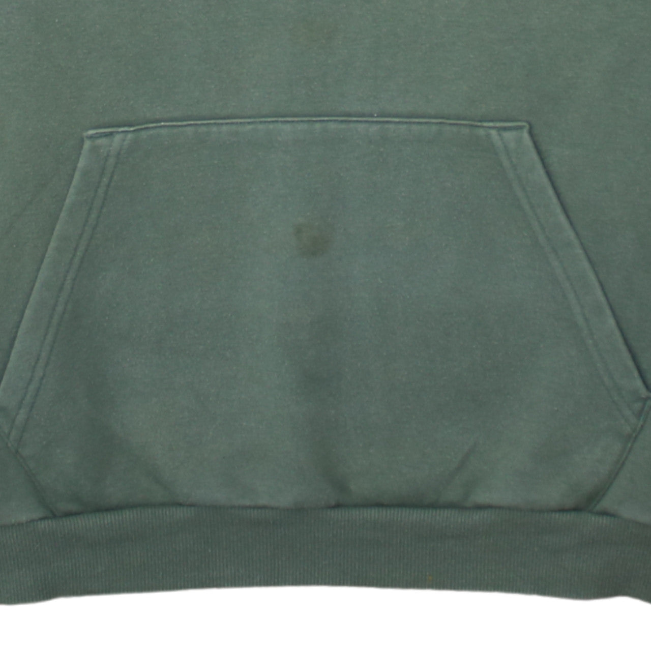 Puma Men's Green Pullover Hoodie L Logo Front Kangaroo Pocket