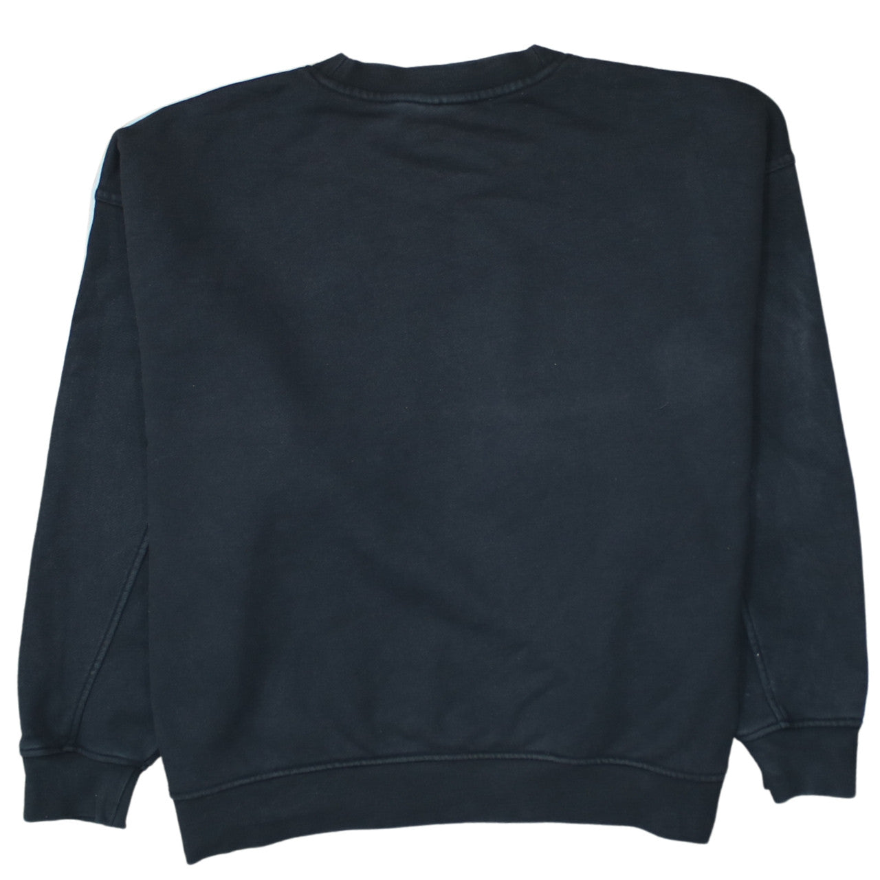 Adidas Womens Black Crew Neck Sweatshirt XS Cotton Logo Classic Style