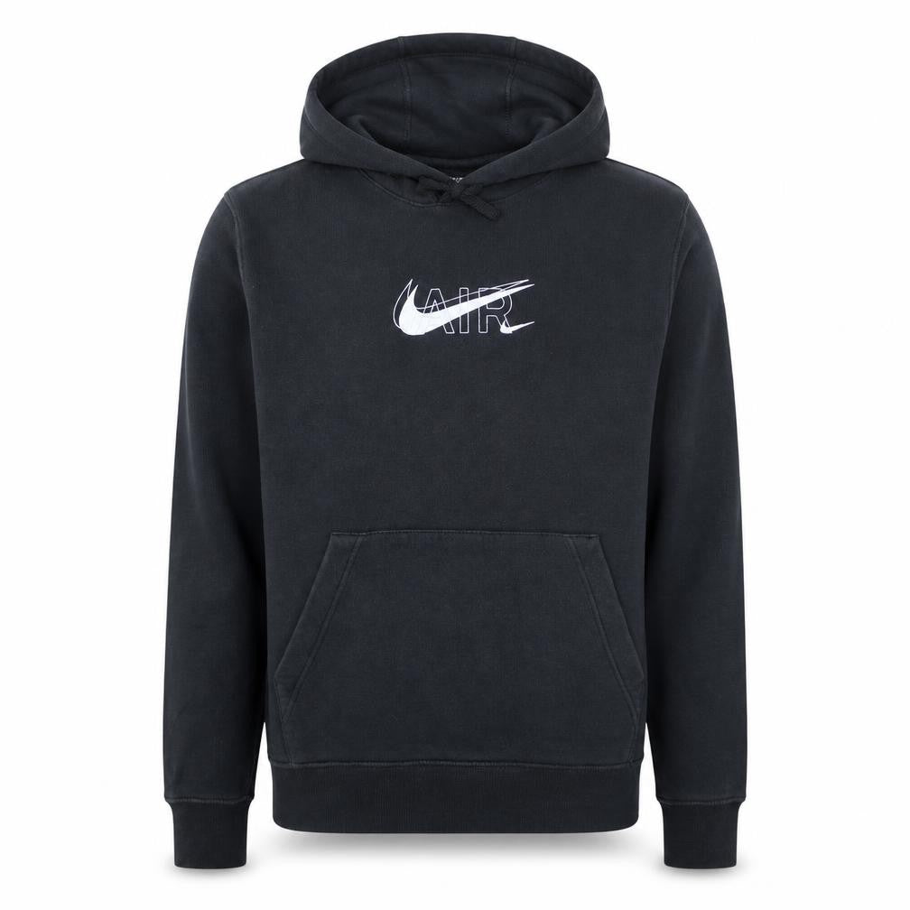 Nike Men's Black Small Pullover Hoodie with Air Logo