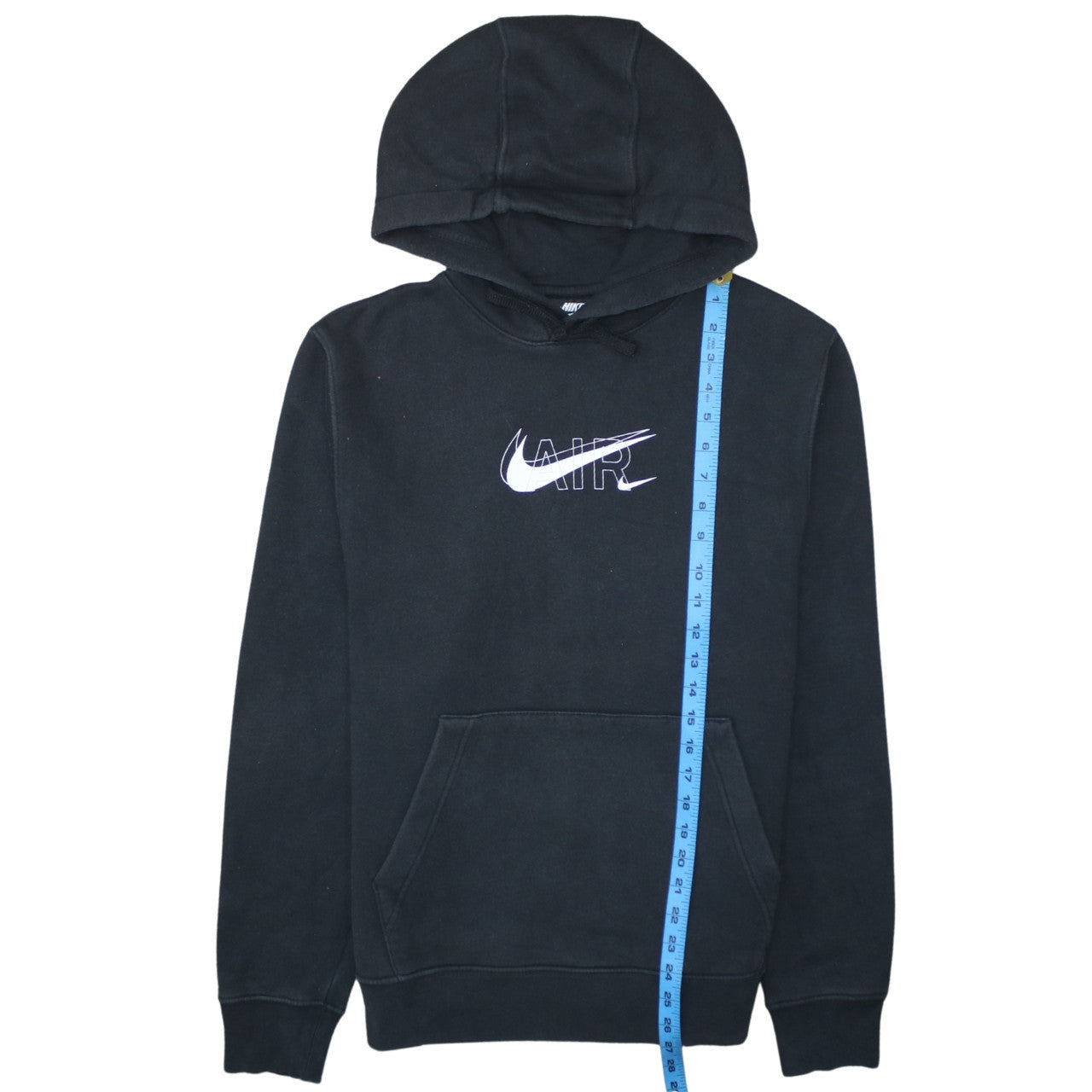 Nike Men's Black Small Pullover Hoodie with Air Logo