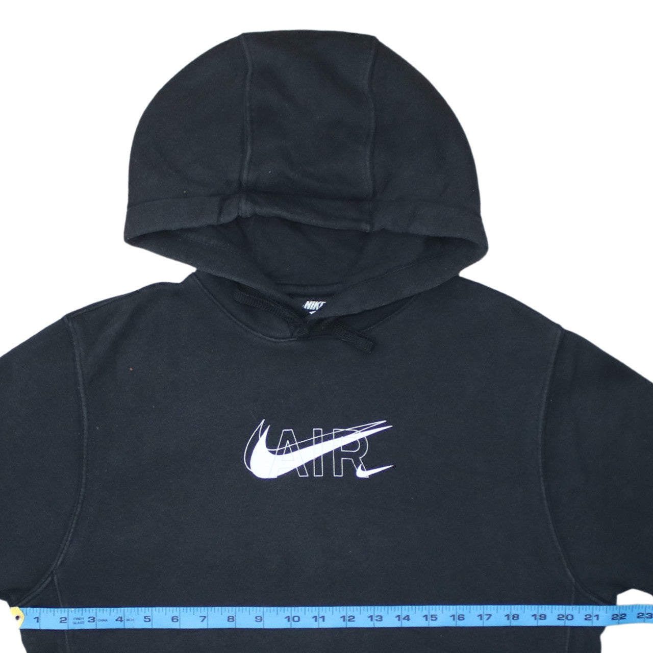 Nike Men's Black Small Pullover Hoodie with Air Logo