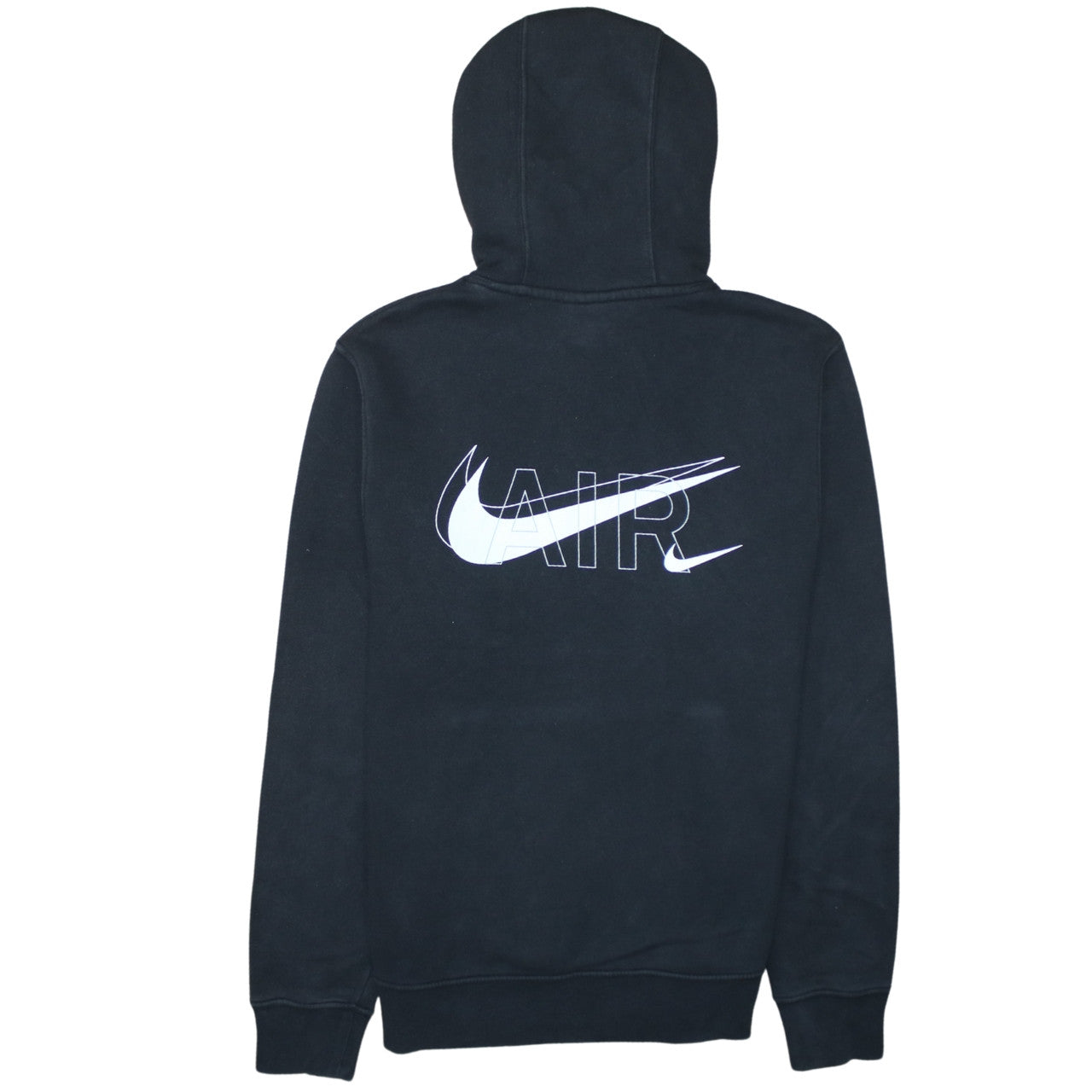 Nike Men's Black Small Pullover Hoodie with Air Logo