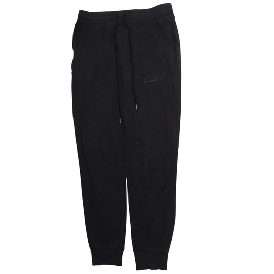 Under Armour Men's Black Jogger Sweatpants Size L Fitted Fleece