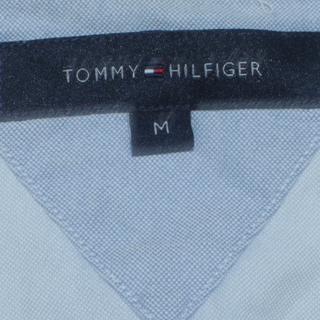 Tommy Hilfiger Men's Light Blue Cotton Button-Up Shirt M Classic Fit
