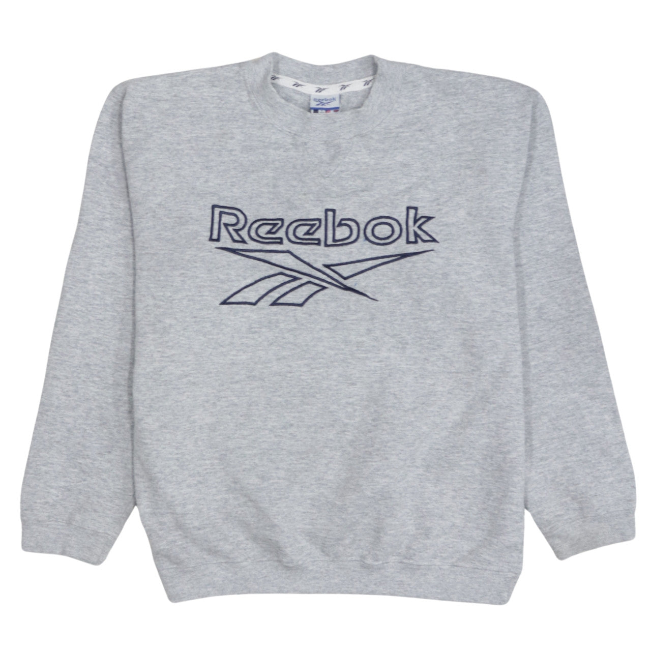Reebok Boys Grey XL Pullover Fleece Sweatshirt with Embroidered Logo
