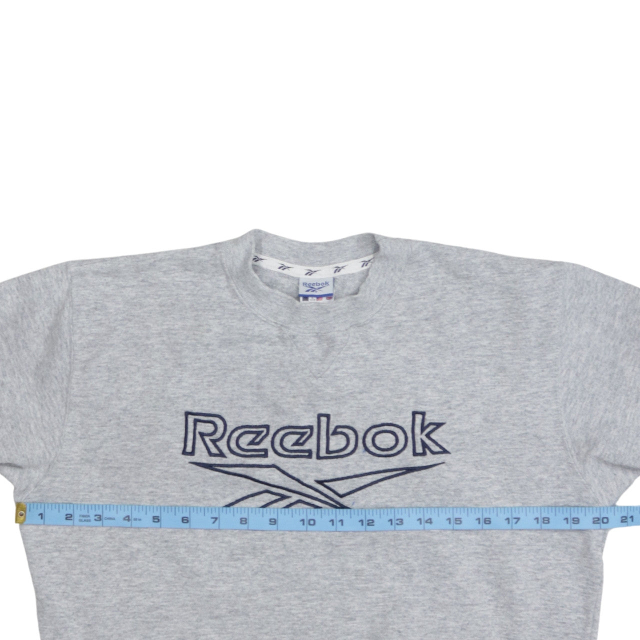 Reebok Boys Grey XL Pullover Fleece Sweatshirt with Embroidered Logo