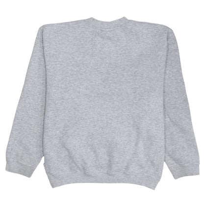Brand and care label for Reebok boys’ grey xl pullover fleece sweatshirt with embroidered logo