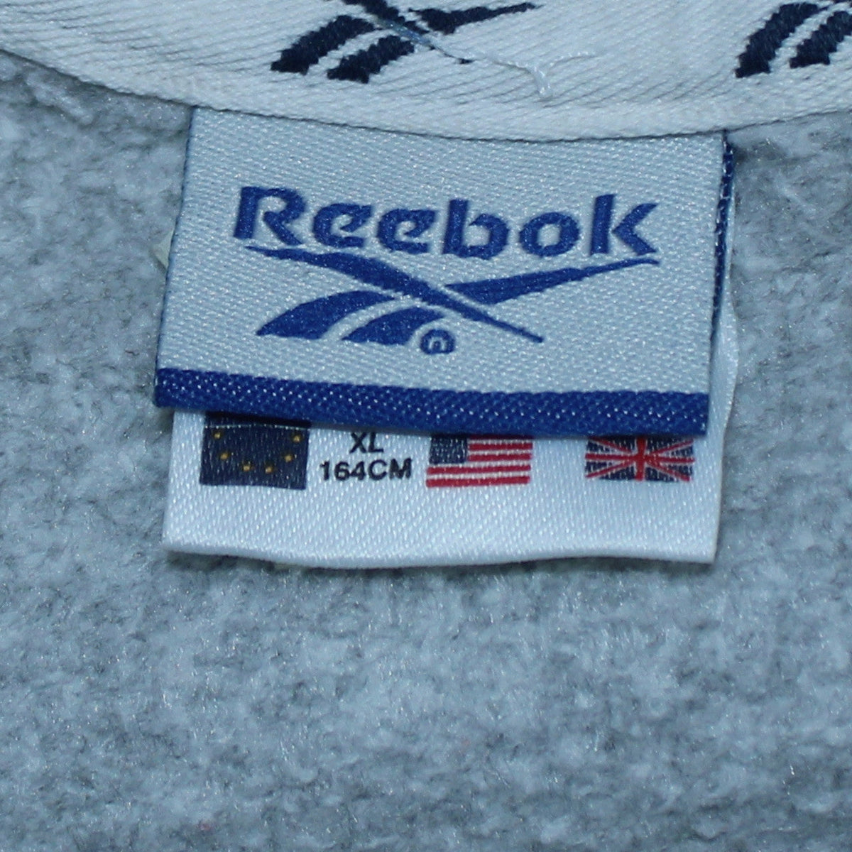 Reebok Boys Grey XL Pullover Fleece Sweatshirt with Embroidered Logo