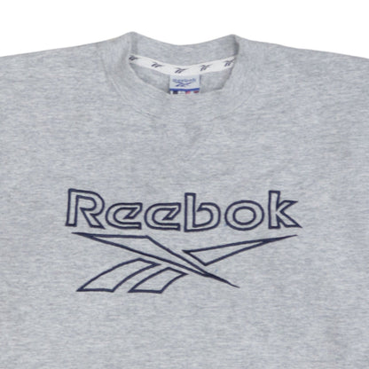 Additional view of Reebok boys’ grey xl pullover fleece sweatshirt with embroidered logo