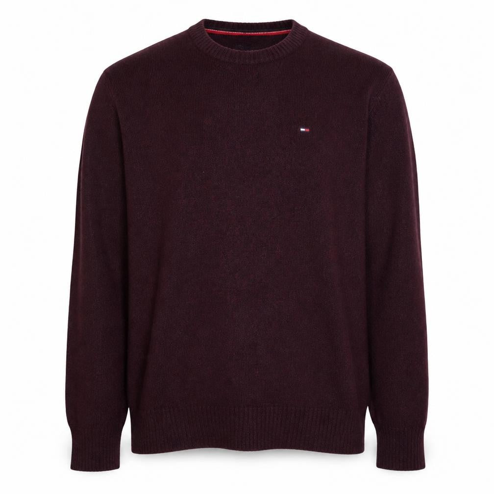Tommy Hilfiger Men’s Red Crew Neck Wool Jumper 2XL
