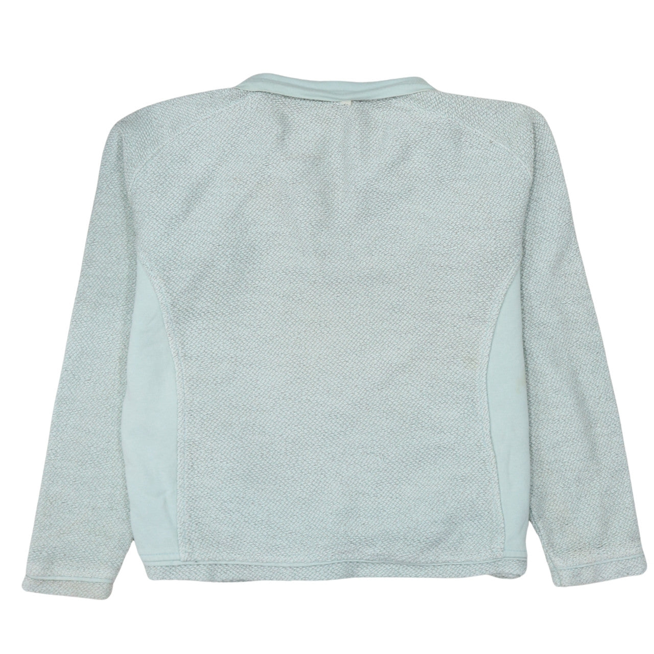 Weird Fish Women Blue 1/4 Zip Cotton Sweatshirt Size L