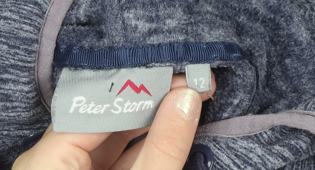 Peter Storm Women's Blue Size 12 Pullover Hoodie Sweatshirt