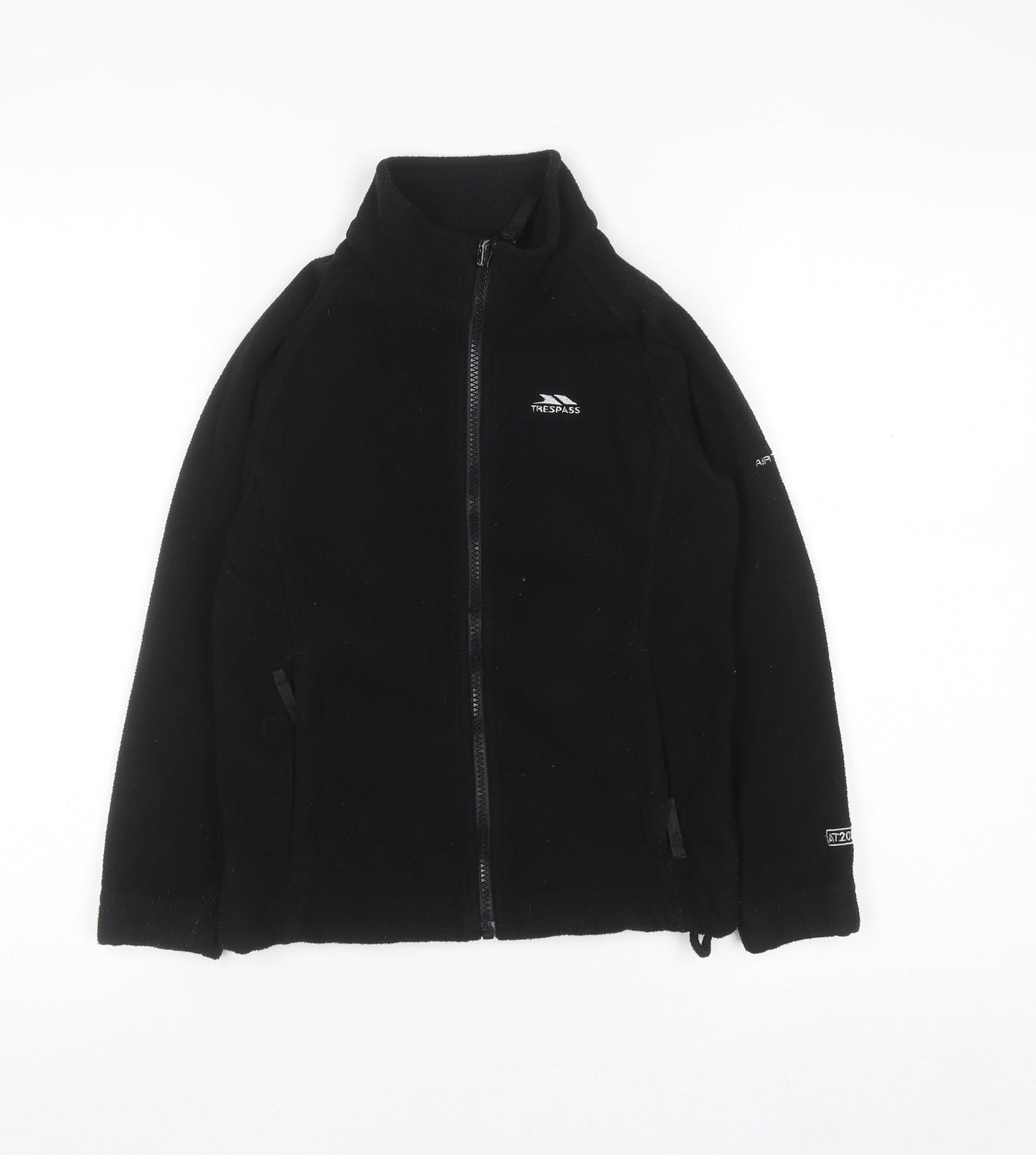 Trespass Boys Black Full Zip Fleece Sweatshirt 5-6 Years Outdoor Jacket