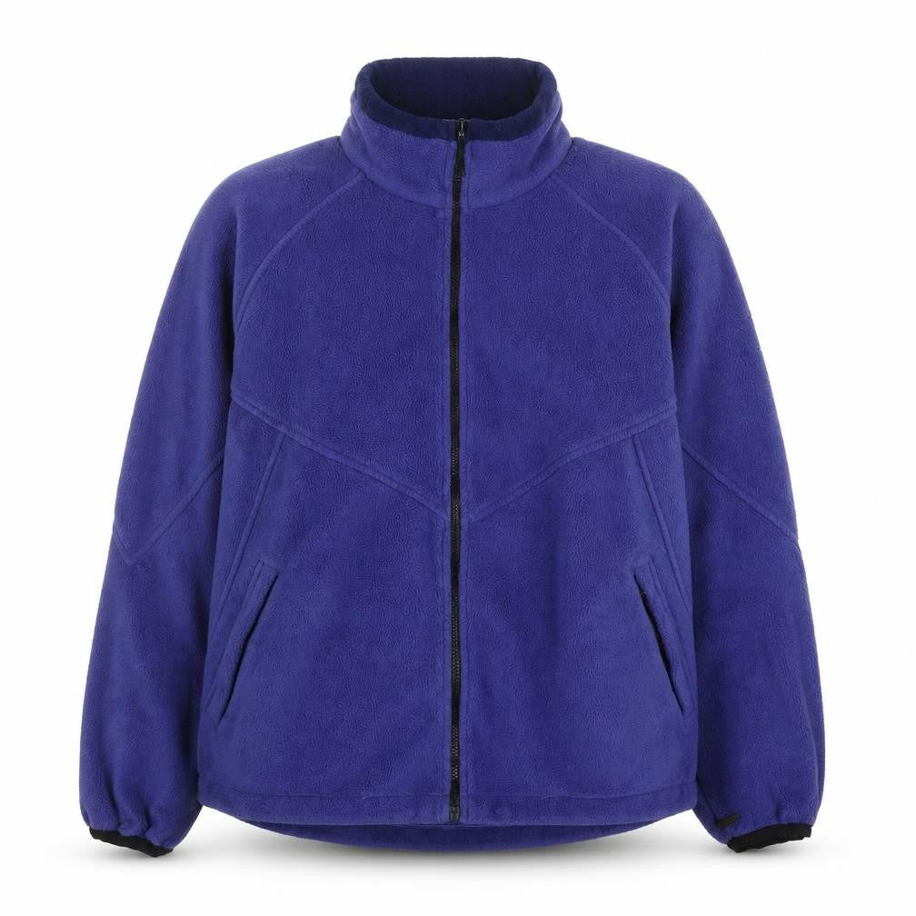 B-Casual Men Blue Full Zip Fleece Sweatshirt Size L