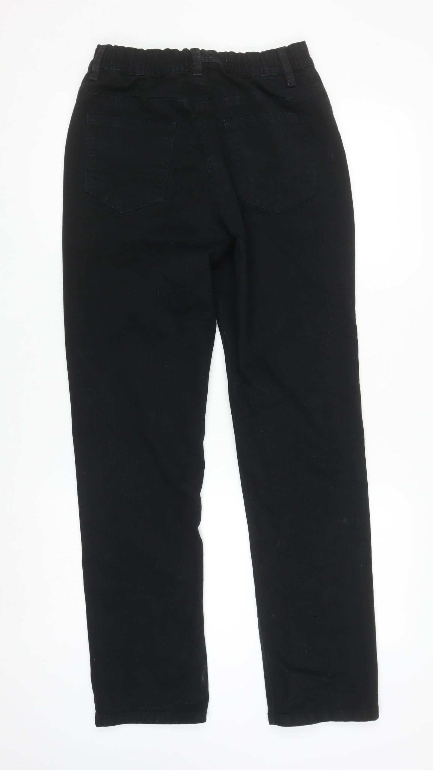 Anthology Women’s Black Denim Straight Leg Trousers Size 12