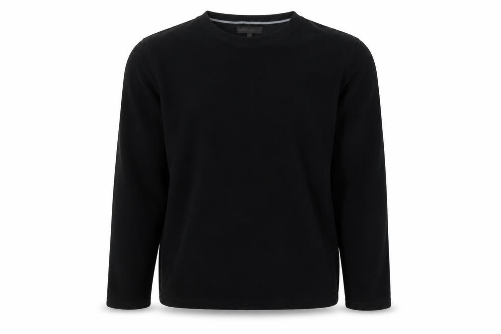 Marks & Spencer Mens Black Fleece Long Sleeve Top L Regular Fit