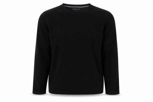 Marks & Spencer Mens Black Fleece Long Sleeve Top L Regular Fit