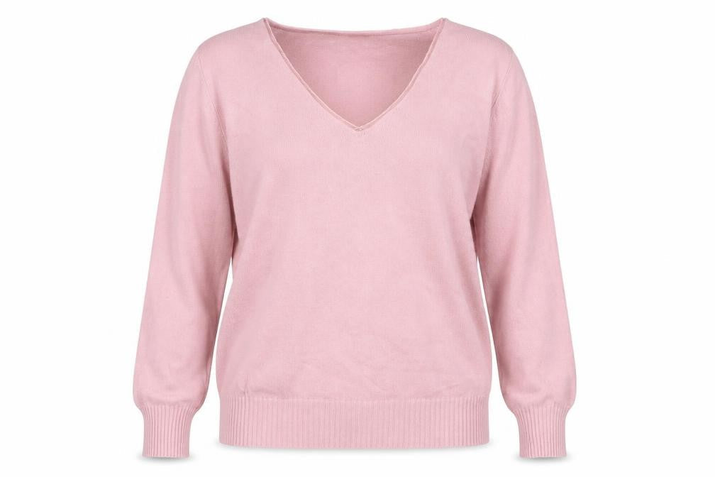 Marks & Spencer Per Una Pink V-Neck Women’s Jumper Size 14