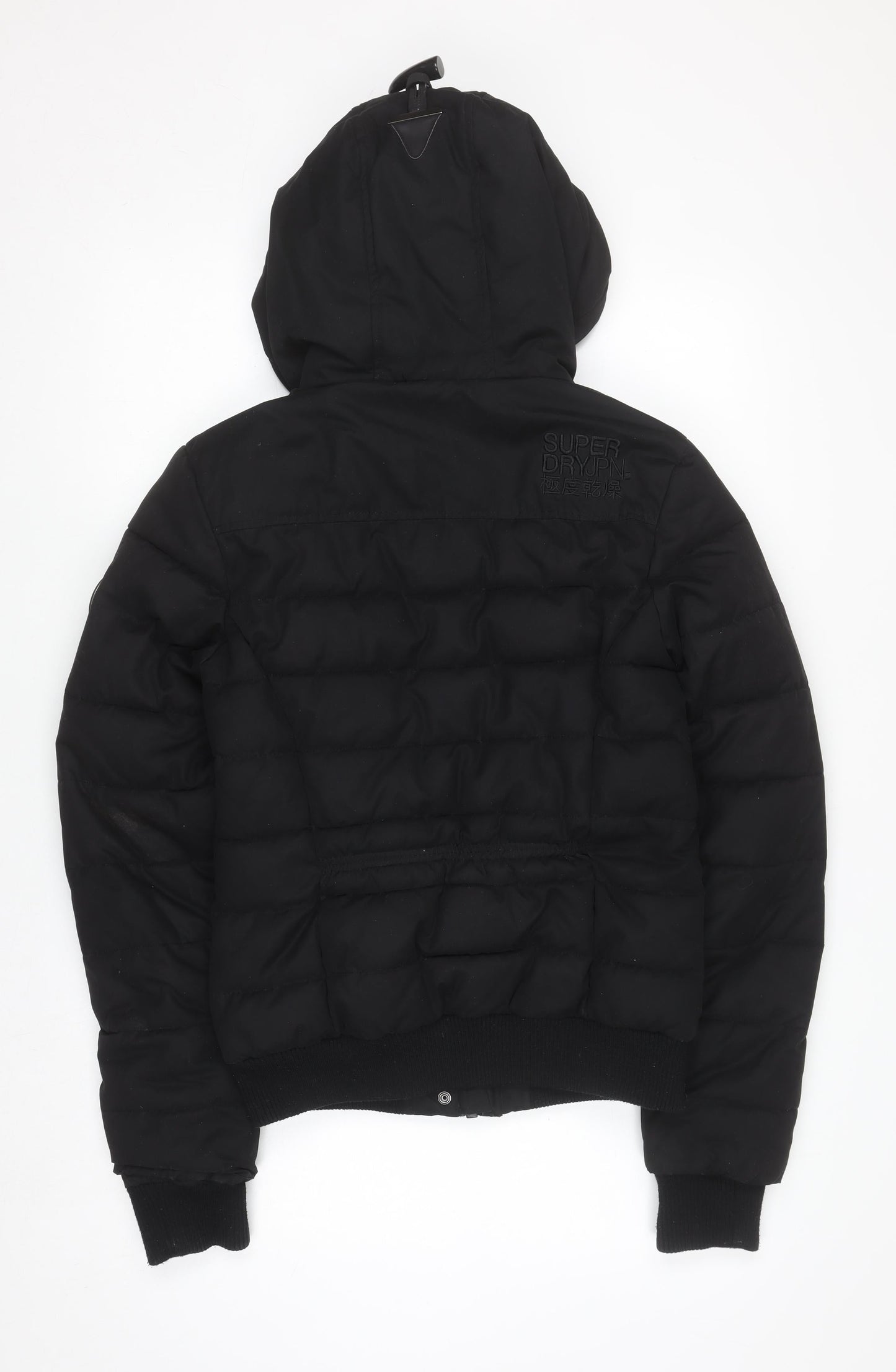 Superdry Women's Black Size 8 Toggle Puffer Hooded Jacket