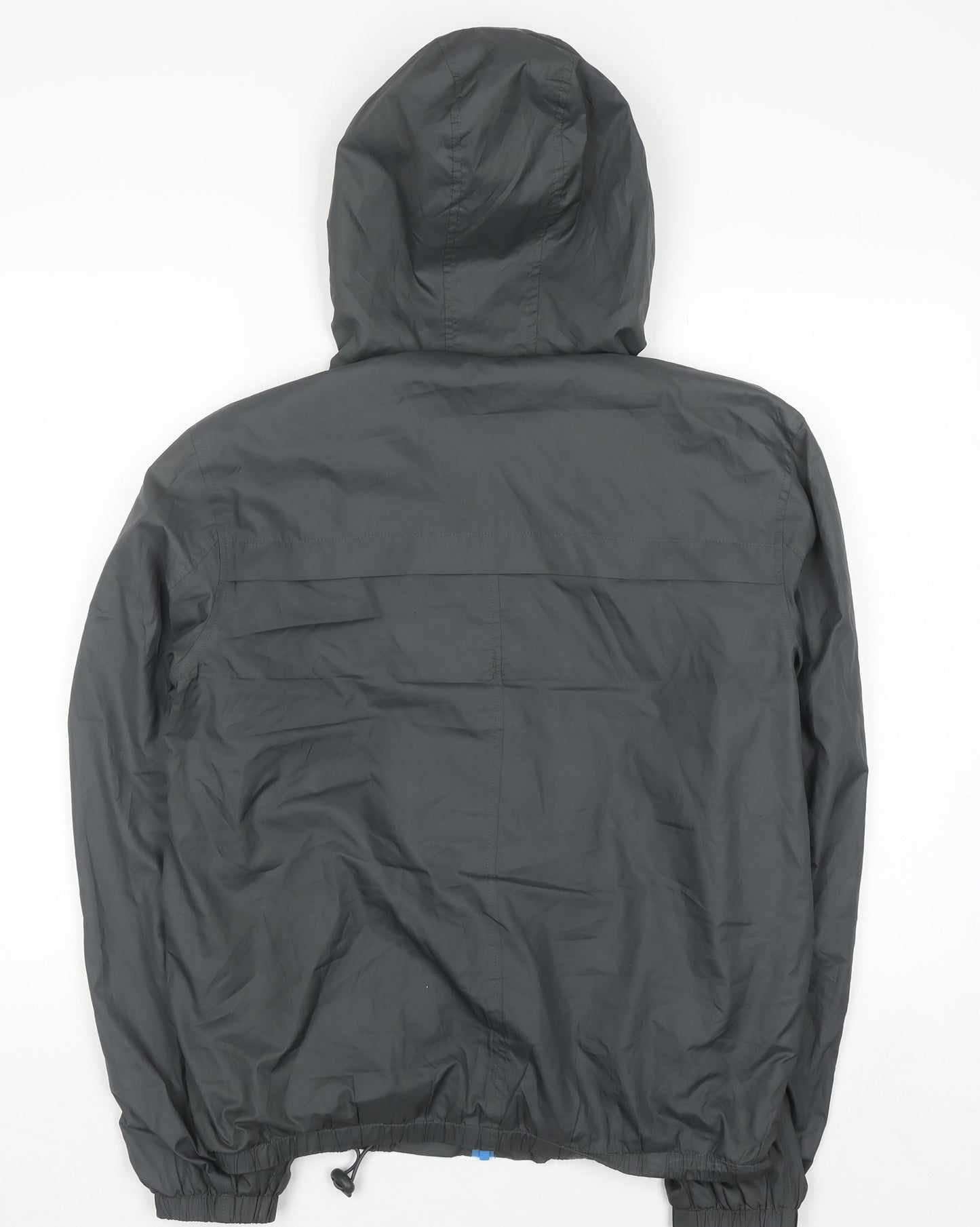 Lyle & Scott Men's Grey Hooded Windbreaker Jacket Size M