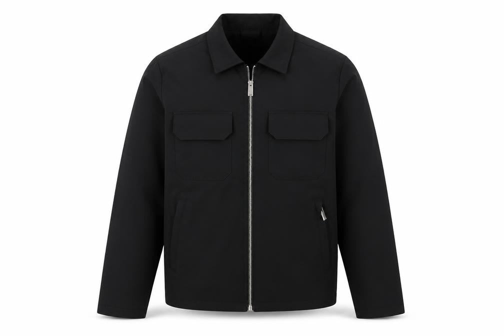 boohooMAN Men's Black XS Full Zip Lightweight Jacket