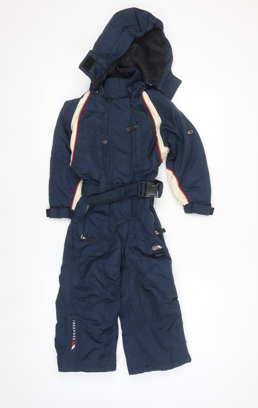 Trespass Boys Blue 2-3 Years Waterproof Winter Ski Snowsuit