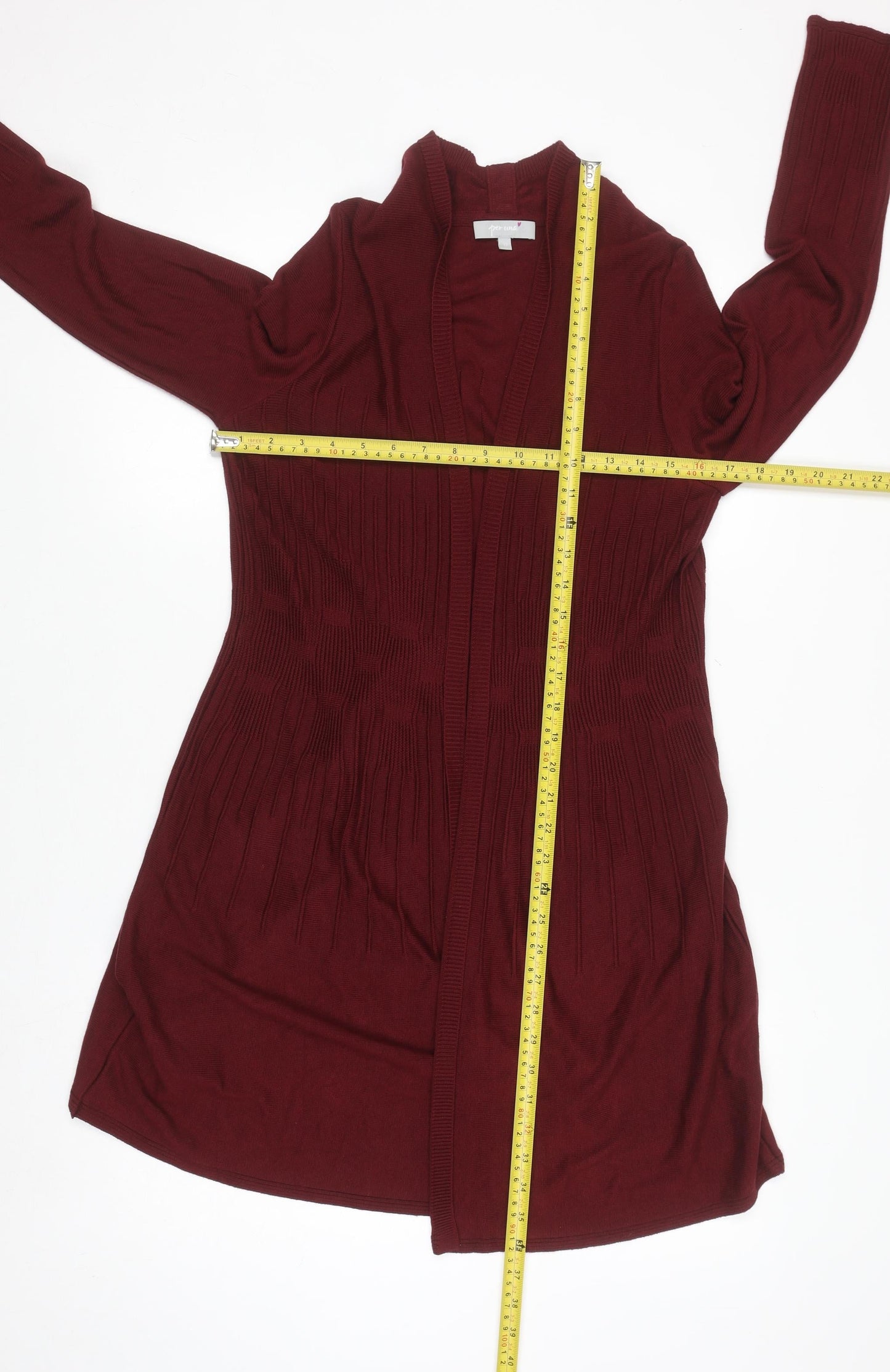 Marks and Spencer Per Una Women's Red Long Sleeve Cardigan Size 12
