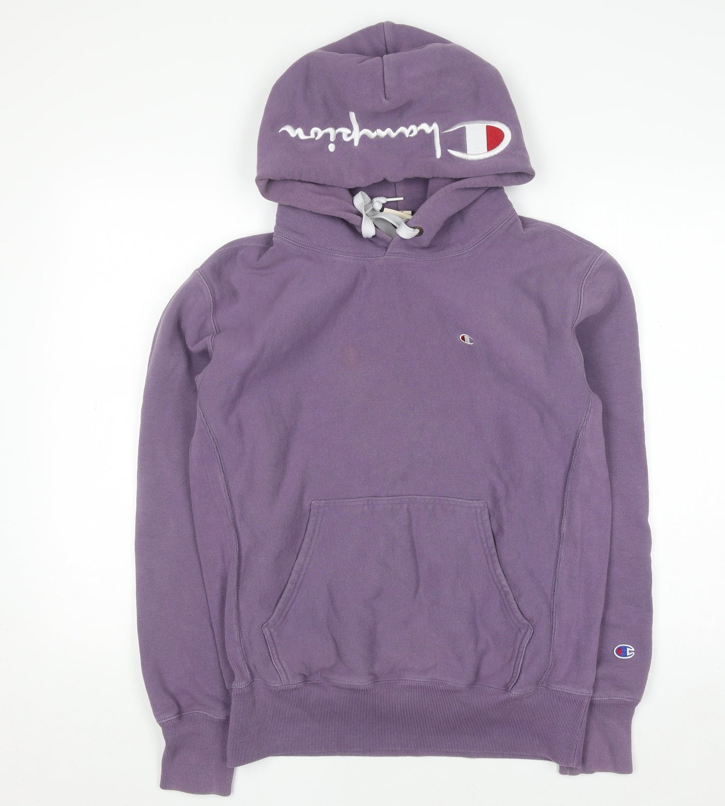Champion Womens Purple Reverse Weave Pullover Hoodie Size L