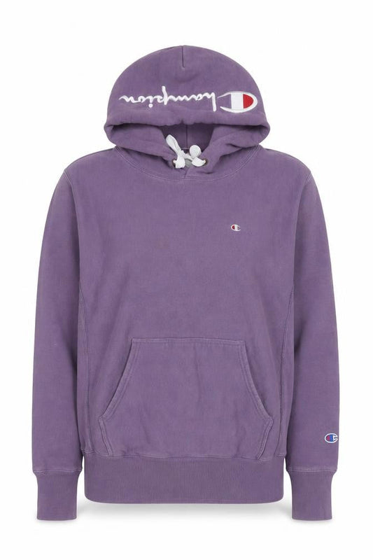Champion Womens Purple Reverse Weave Pullover Hoodie Size L