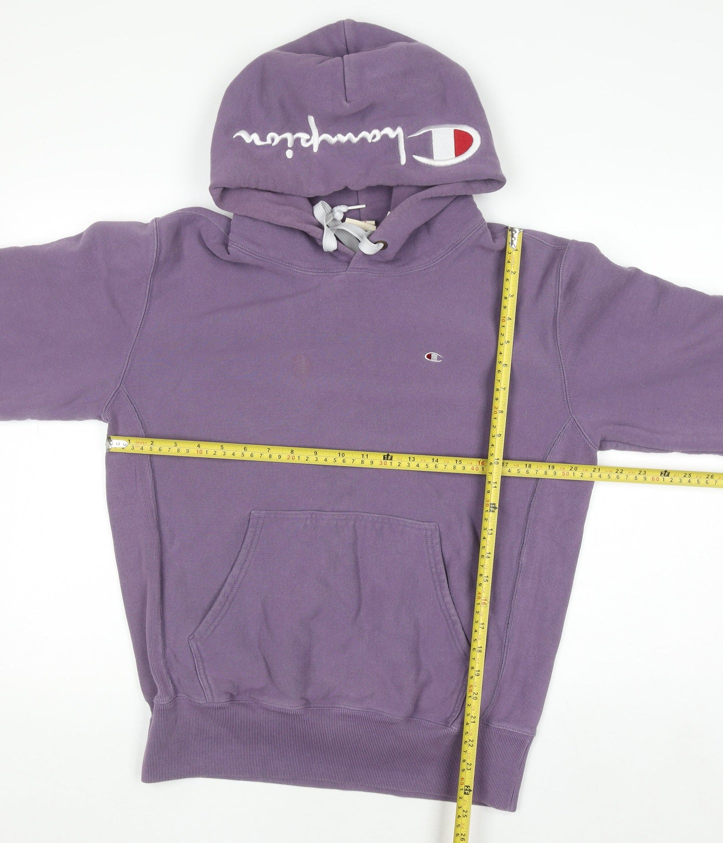 Champion Womens Purple Reverse Weave Pullover Hoodie Size L