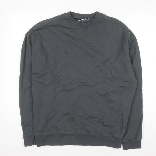 ASOS Design Men's Grey XS Pullover Crew Neck Sweatshirt