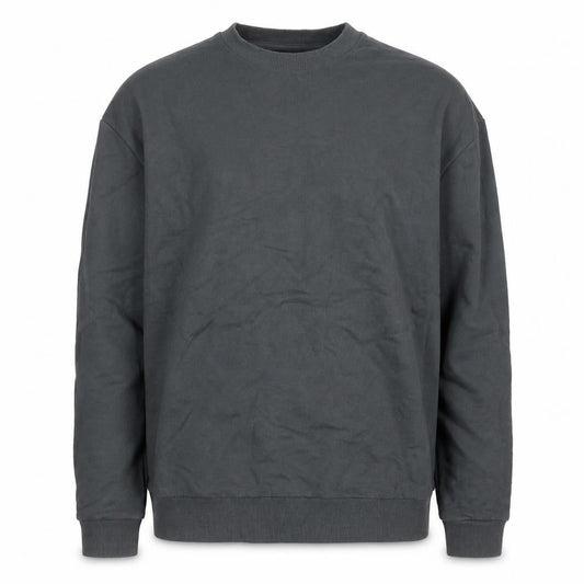 Front view of ASOS Design Men's Grey XS Pullover Crew Neck Sweatshirt