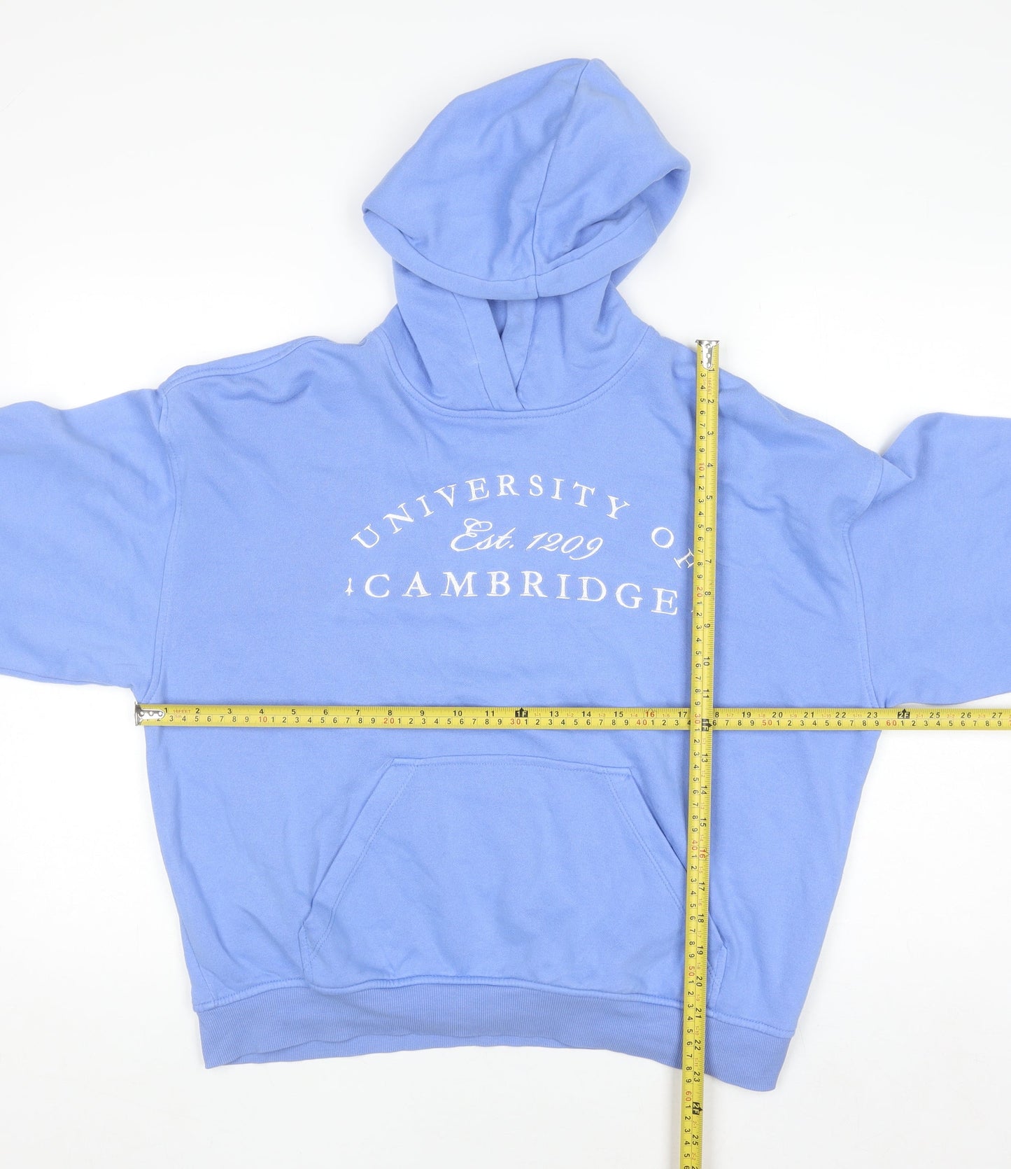 H&M Divided Women’s Blue University of Cambridge Pullover Hoodie Size S