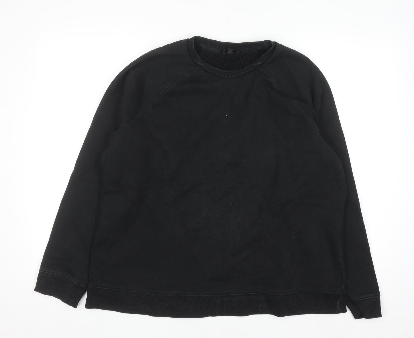 Cult Studios Womens Black Size 16 Crew Neck Pullover Sweatshirt
