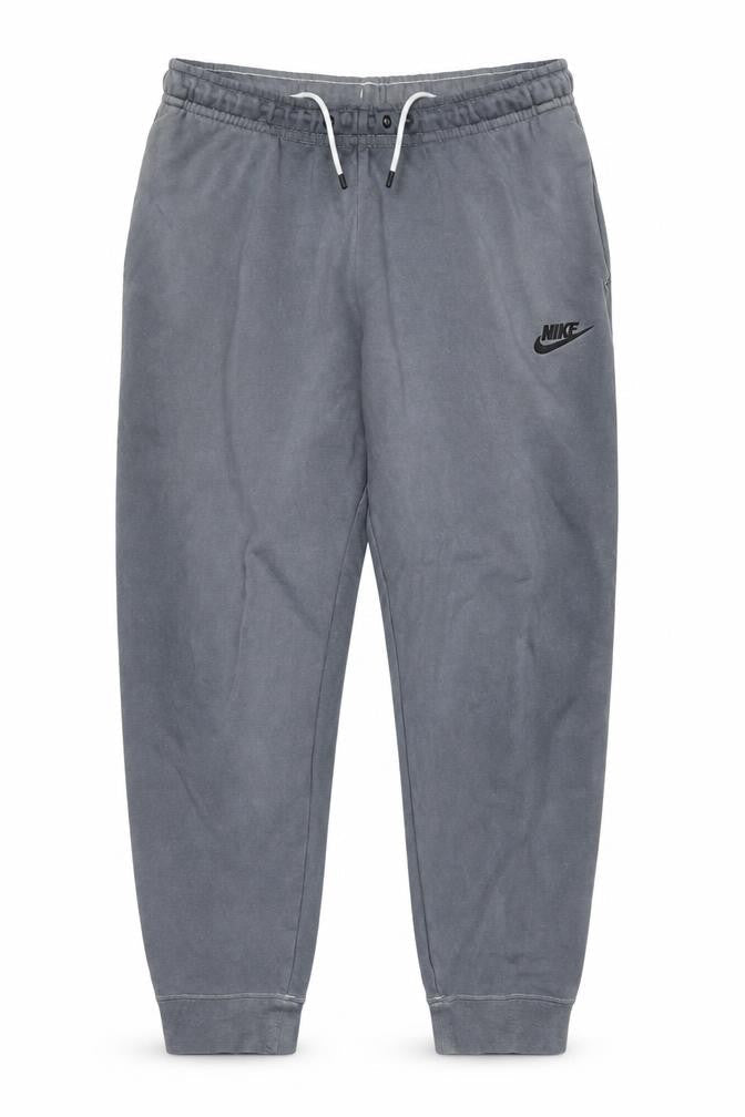 Nike Men's Grey Cotton Fleece Joggers M Regular Fit