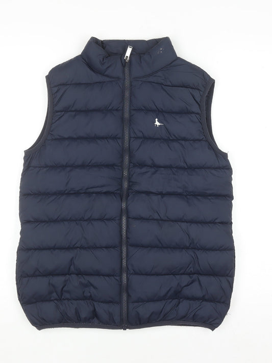 Jack Wills Girls Blue Quilted Puffer Waistcoat 12-13 Years