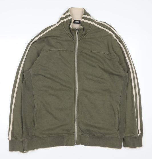 Next Men’s Green Full Zip Cotton Sweatshirt XL