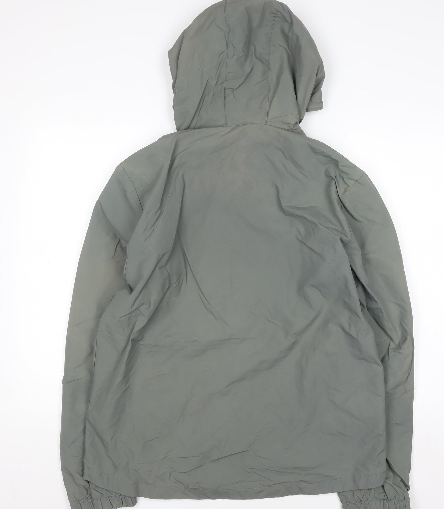 Next Men's Green Hooded Windbreaker Jacket Size M