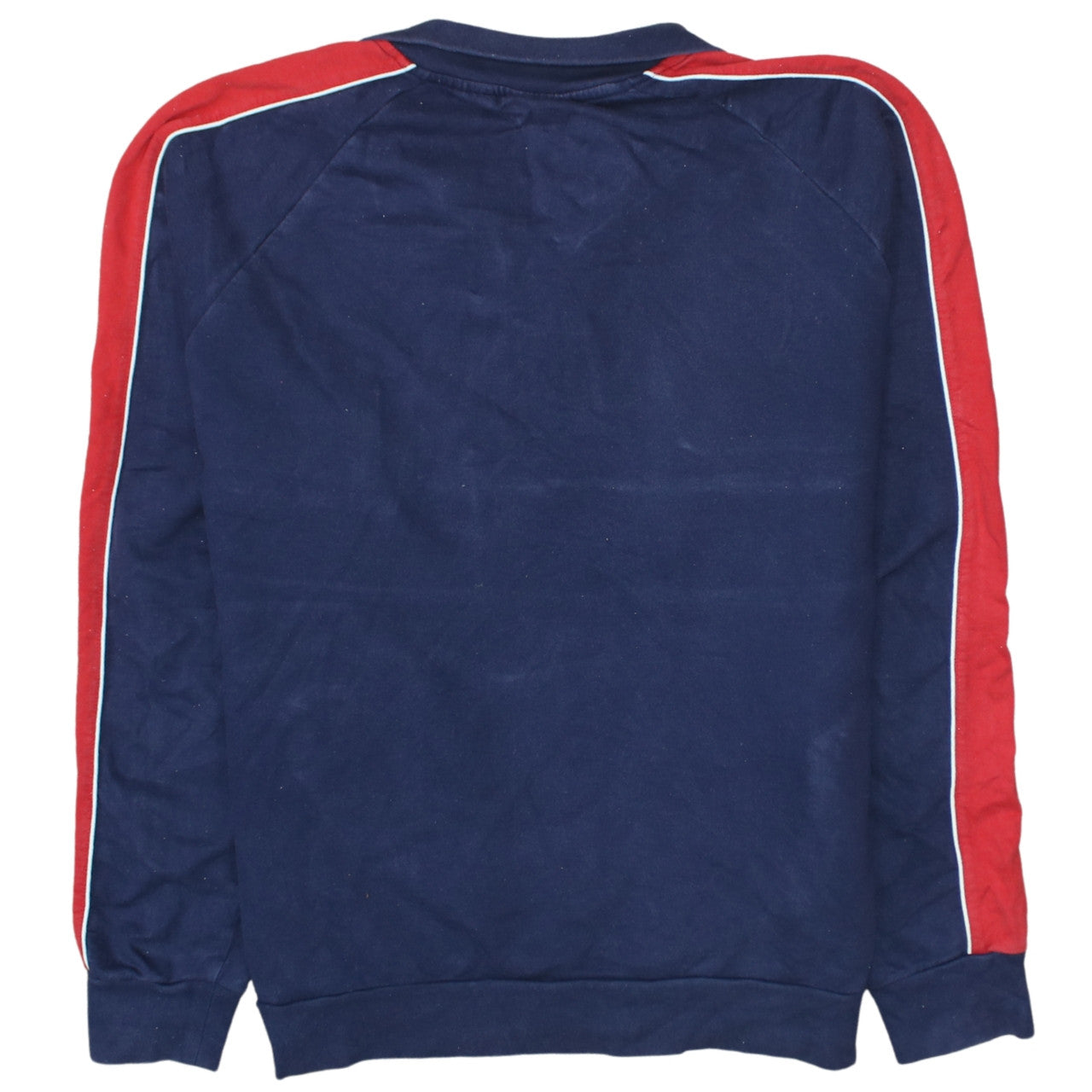 FILA Men's Blue Red 1/4 Zip Retro Sports Sweatshirt Size L
