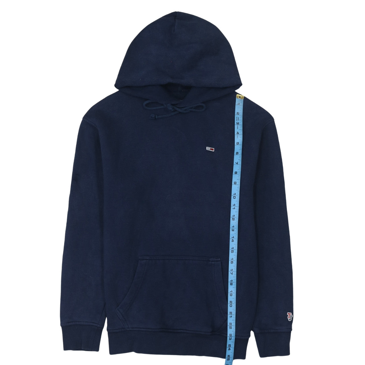 Tommy Jeans Men's Blue Pullover Hoodie XS Classic Logo Cotton Blend