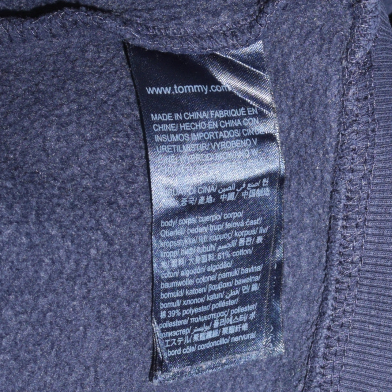 Tommy Jeans Men's Blue Pullover Hoodie XS Classic Logo Cotton Blend