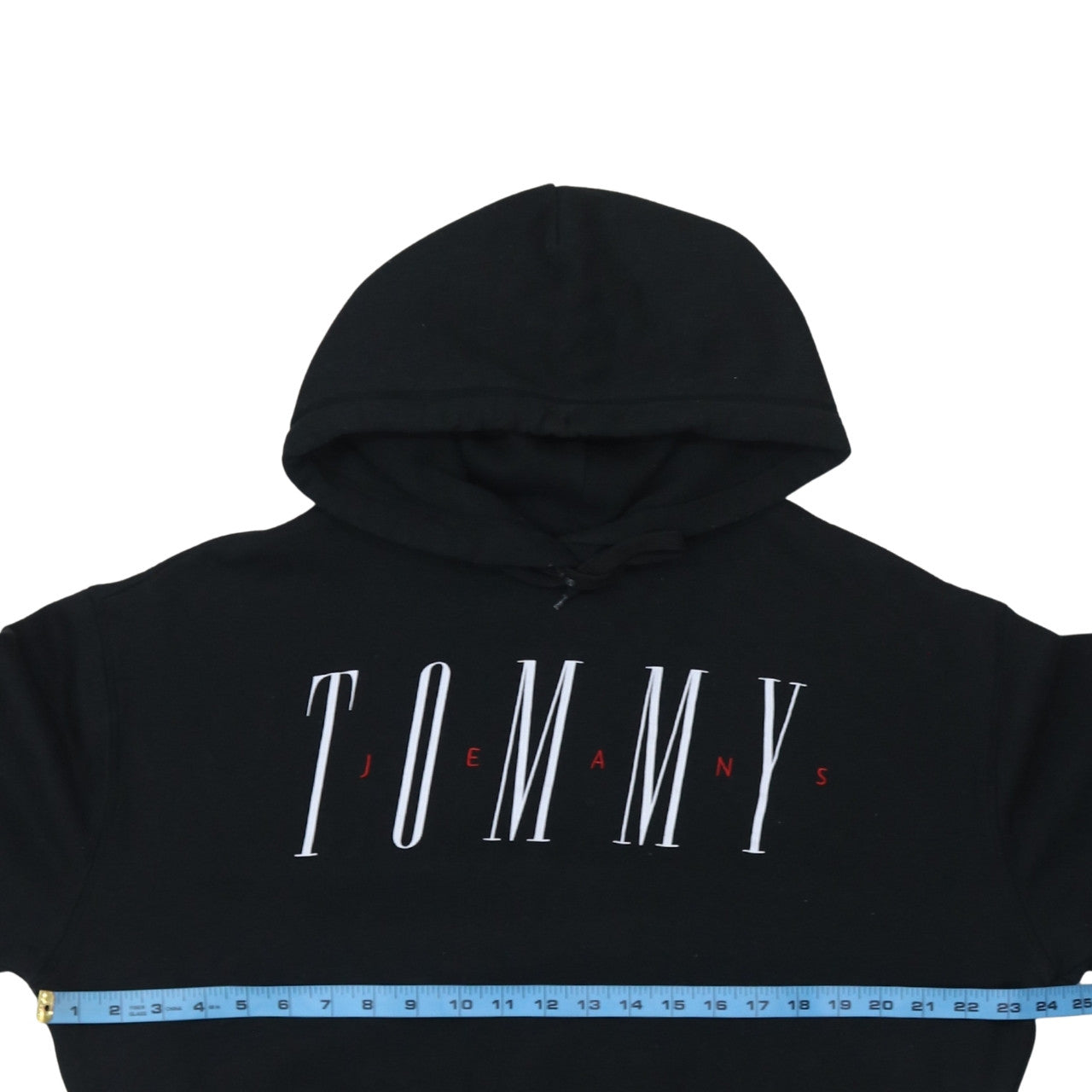 Tommy Jeans Womens Black Small Pullover Hoodie Sweatshirt