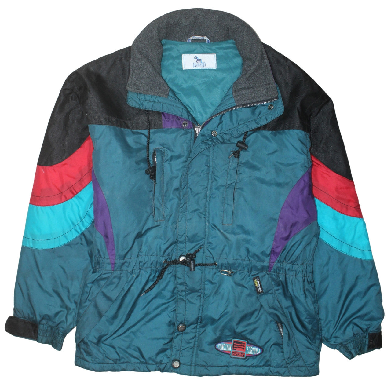 Rodeo Men’s Multicoloured L Ski Style Full Zip Winter Sweatshirt