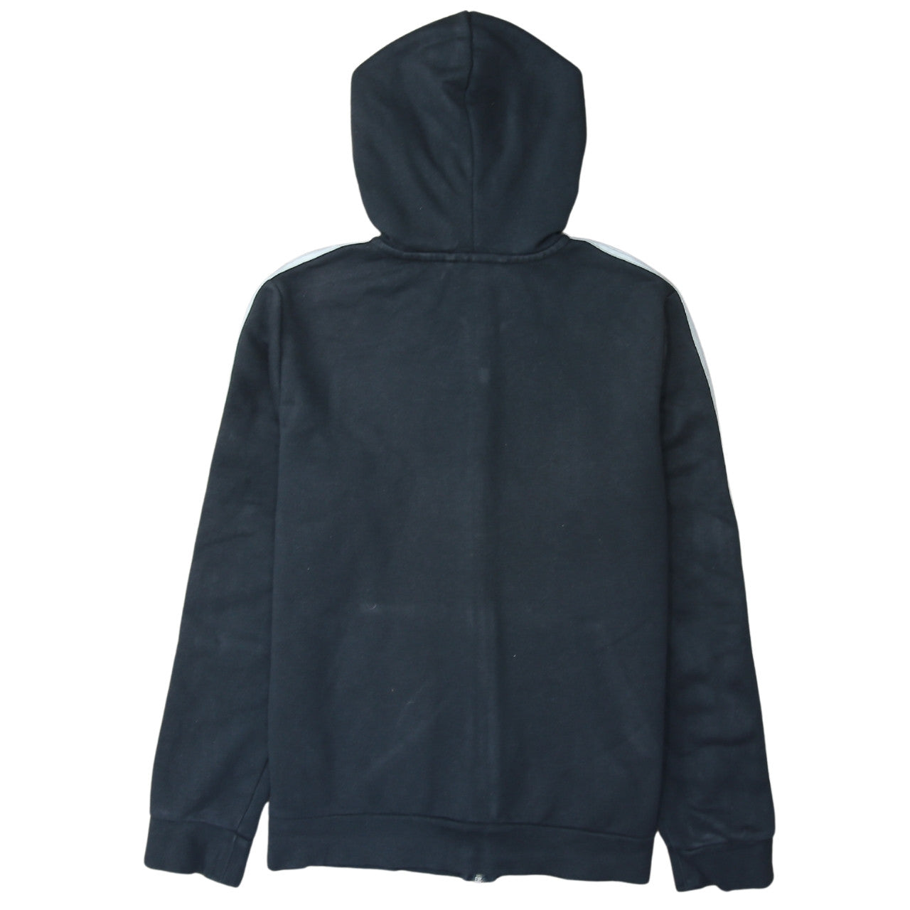 Adidas Women's Black Full Zip Hoodie L 16-18 Classic Hooded Sweatshirt