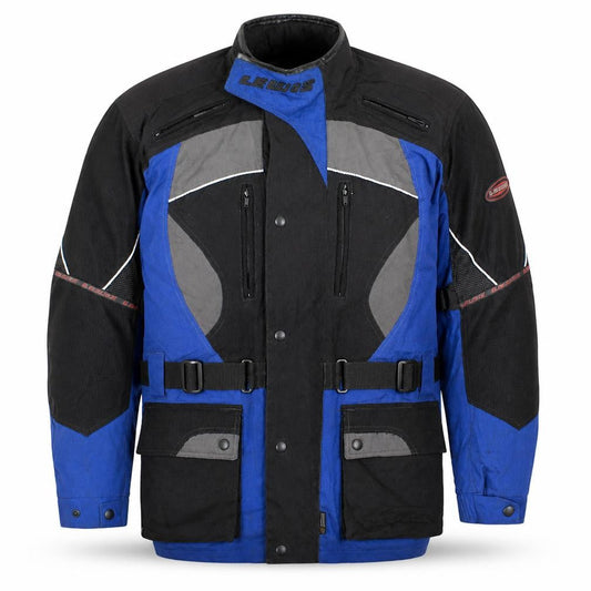 Lewis Leathers Men's Blue Waterproof Motorcycle Jacket M