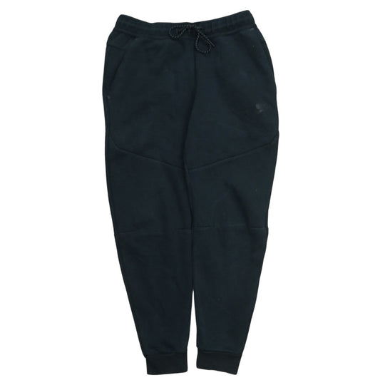 Nike Men's Black Fleece Joggers M Regular Fit Tapered Drawstring Sports Trousers