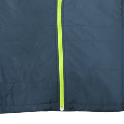 Additional view of Adidas boys’ blue 11-12 years lightweight puffer jacket with neon zip