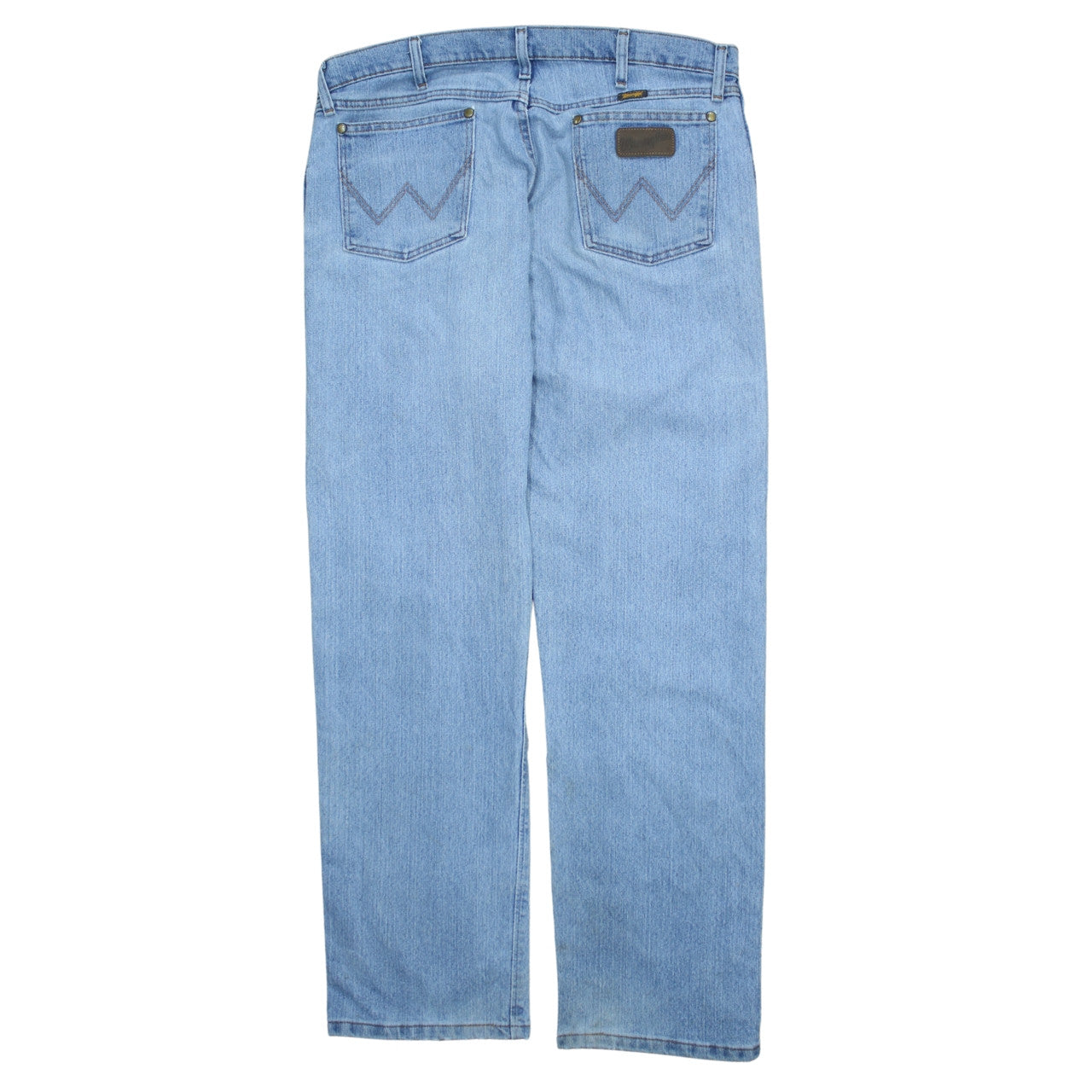 Wrangler Men's Blue 36x32 Straight Denim Jeans Classic Fit