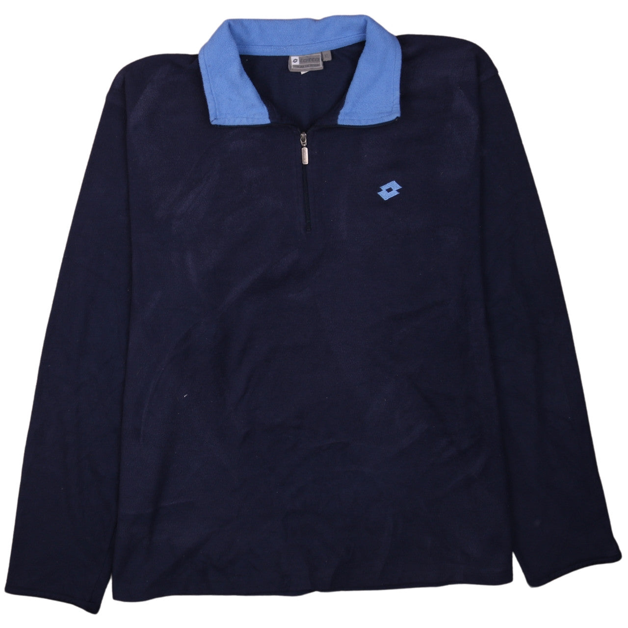 Lotto Men's Blue XL Fleece 1/4 Zip Pullover Sweatshirt