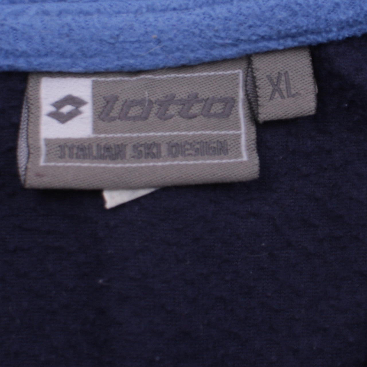 Lotto Men's Blue XL Fleece 1/4 Zip Pullover Sweatshirt